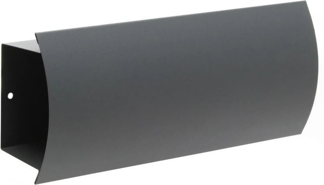 Wiltec Zeitungsfach V2 Anthrazit Wandmontage aus Stahl, B/T/H: 32 cm x 8 cm x 14 cm - Bild 1