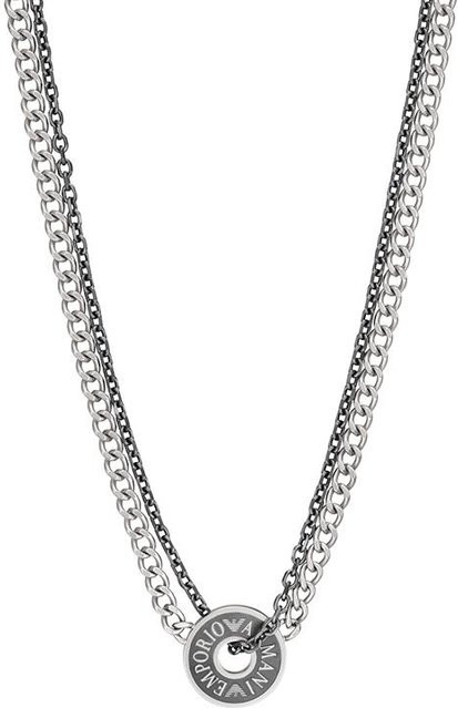 Emporio Armani Halskette Edelstahl, gray, Herren - Bild 1