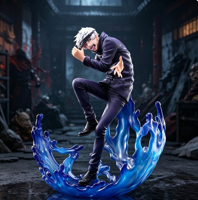Bandai Jujutsu Kaisen Gojo Satoru Actionfigur, 23cm, mit Spezialeffekten - Bild 1