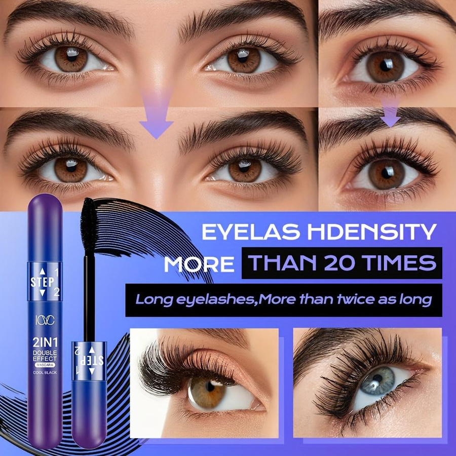 Beauty Every Day Mascara, Schwarz, 2-in-1 verlängernd und volumengebend - Bild 3