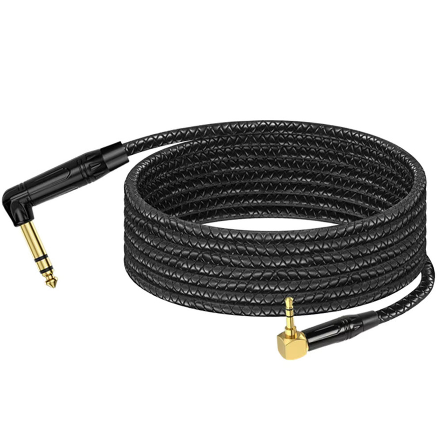 BSN 90-Grad-Adapterkabel mit 3,5-mm-Stecker auf 6,35-mm-Buchse für Kopfhörer, Lautsprecher und Verstärker - Bild 4