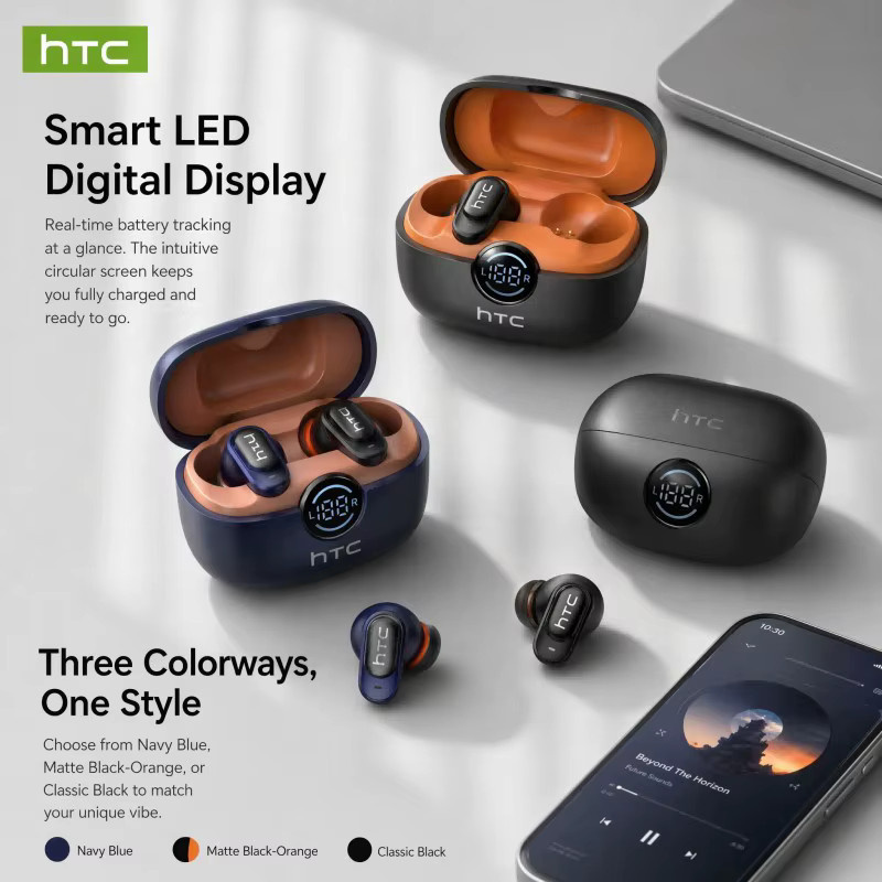 HTC NE79 Bluetooth-In-Ear-Kopfhörer für Sport und Gaming in Schwarz oder Blau - Bild 3