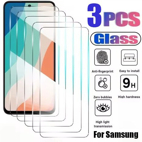 3er-Pack Displayschutzfolie aus gehärtetem Glas für Samsung Galaxy A06, A16 und F16 (4G/5G), transparent - Bild 1