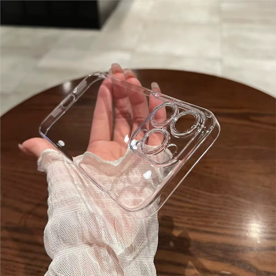 Transparente Silikonhülle für iPhone Modelle 17 16 15 14 13 12 11 Pro Max 16e X XS Max XR 7 8 Plus - Bild 3