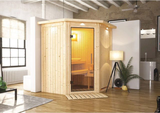 Karibu Sauna LED-Dachkranz in Natur - Bild 1