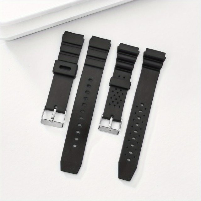 VNWCT Uhrenarmband Kunststoff, Schwarz, Unisex - Bild 1