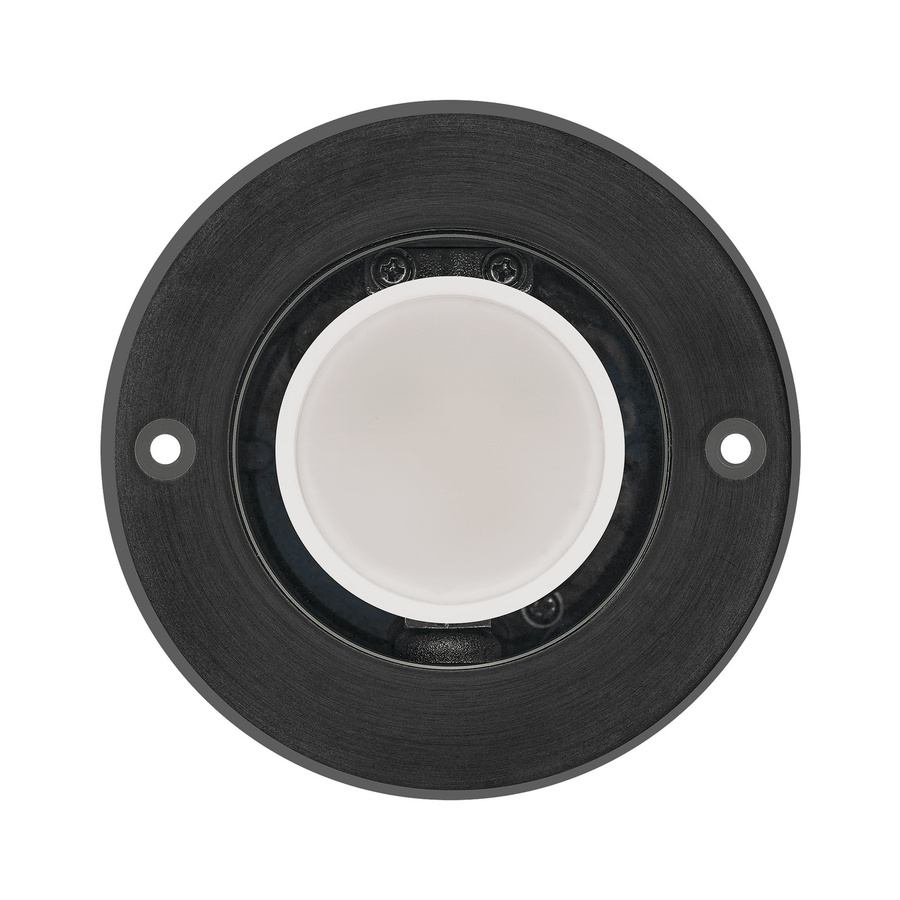 Luxvenum Bodeneinbauleuchte Area, runde LED-Einbauleuchte aus Edelstahl in Schwarz, schwenkbar, dimmbar, IP67, mit Milchglas für Außenbereich, Garten und Terrasse - Bild 1