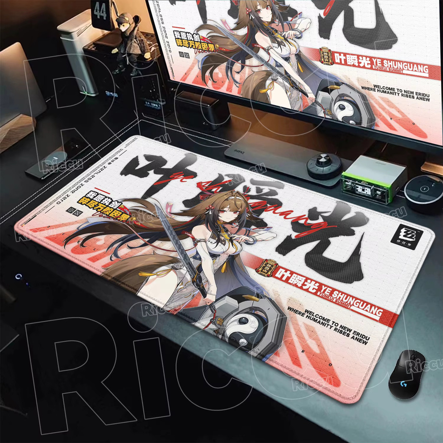 Zenless Zone Zero Gaming-Mauspad XXL Riccu Anime Schreibtischunterlage Multicolour Schwarz - Bild 2