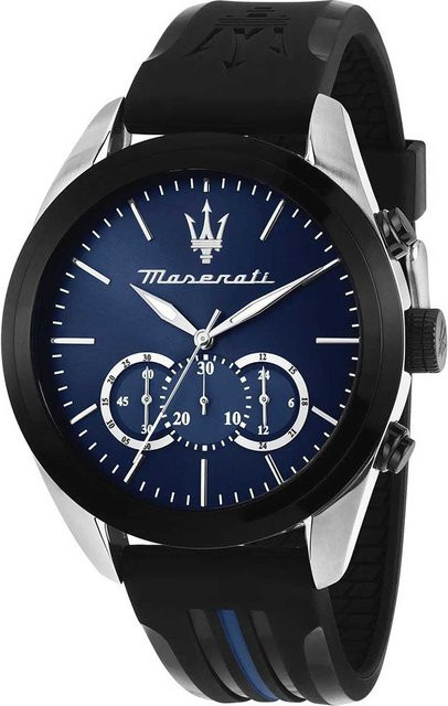 Maserati Chronograph, Quarz, Edelstahl, 45 mm, Blau, Herren - Bild 1