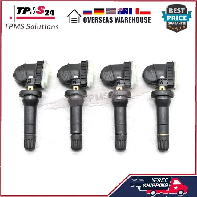 GANGLE 4er Set TPMS Reifendruckkontrollsensor für Subaru Ascent, Crosstrek und Forester, 433 MHz, Schwarz - Bild 1
