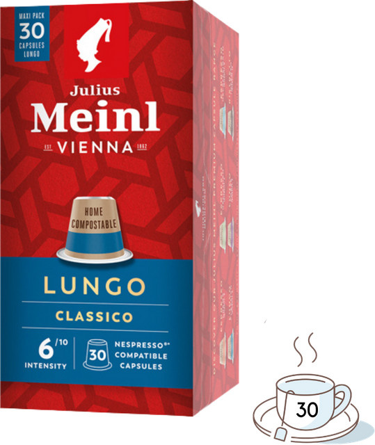 Julius Meinl Inspresso Lungo Classico, Kaffeekapseln, 30 Stück - Bild 1