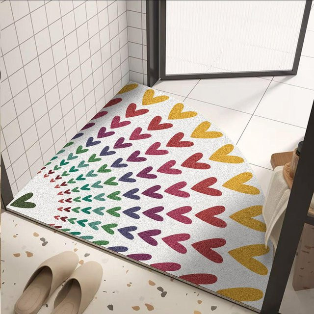 Rutschfeste Duschmatte mit Hohlmaschen für das Badezimmer von Yiran Furniture in Rot, Schwarz oder Mehrfarbig, B/B: 60 x 60 cm - Bild 1