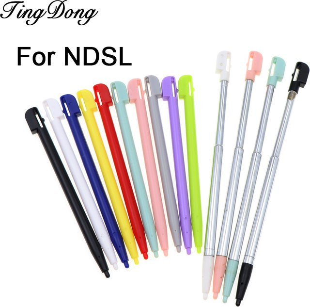 TingDong Teleskop-Eingabestift für NDSL-Spielekonsole aus Kunststoff und Metall in Rot - Bild 1