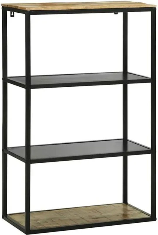 Bücherregal vidaXL aus Massivholz Akazie in Braun, Modern Industrial Design, B/T/H: 70 x 35 x 110 cm - Bild 1