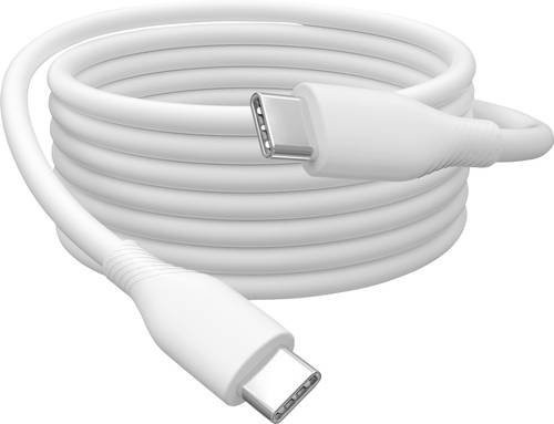 Digitus USB-C auf USB-C Silikon-Anschlusskabel USB 2.0 in Weiß (matt), Länge: 1,00 m - Bild 1