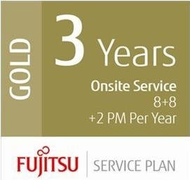 Ricoh Gold Service Plan für Fujitsu Mid-Volume Production Scanner – 3 Jahre Vor-Ort-Service mit 8x5 Reaktionszeit und Ersatzteilabdeckung - Bild 1