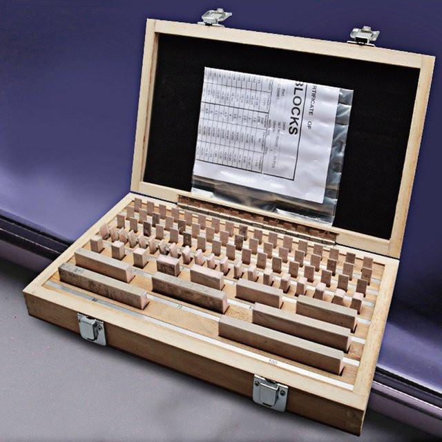ETOPOO 32-teiliges Metrisches Messblock-Set aus Hochgeschwindigkeitsstahl in Silber, 0-Klasse Präzisions-Messwerkzeug für Frästische und Drehmaschinen - Bild 1