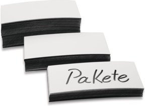 Magnetisches Lagerschild MAGNETOPLAN in Weiß, B: 30 mm, L: 100 mm - Bild 1