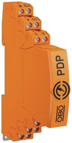 OBO Bettermann PDP-2-5-I Datenleitschutzgerät Überspannungsschutz für 40mm Sammelschiene in Orange - Bild 1