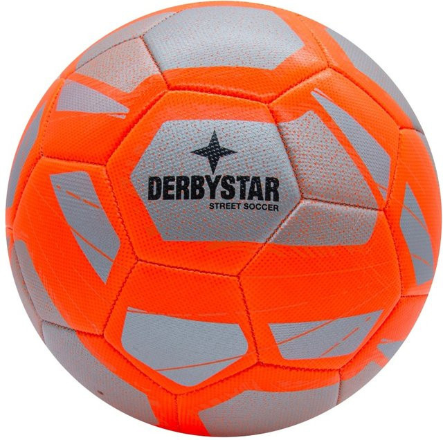 Derbystar Fußball Heimspiel Street Soccer, Größe 5, Silber-Orange - Bild 1