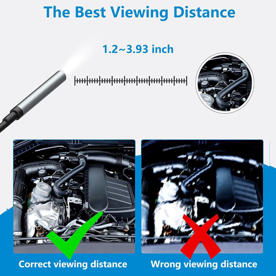 JCWHCAM HD 960P iOS-Endoskopkamera in Schwarz für iOS-Systeme - Bild 4