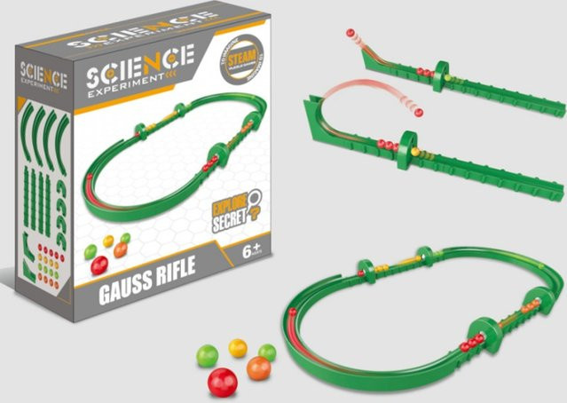 Meade Magnetisches Bausteine-Set, Wissenschaftsexperiment-Kit, Magnetische Kugelbahn, Puzzle, Lernspielzeug, ab 6 Jahre - Bild 1