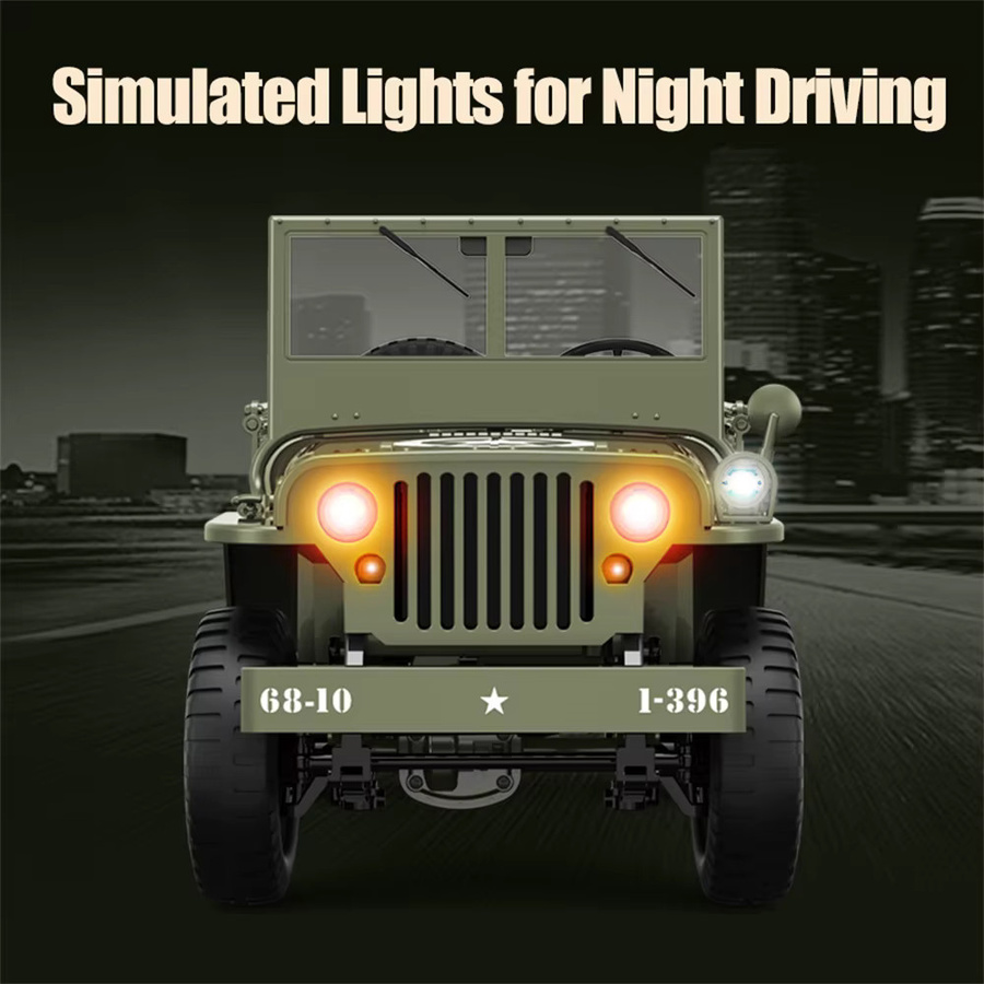 JJRC Rock Crawler RC Auto, 1:10, mit LED Licht, ab 14 Jahren - Bild 3