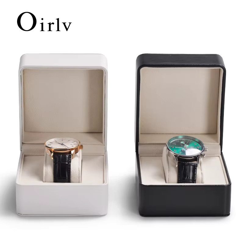 Oirlv Uhrenbox Leder, Weiß, Unisex - Bild 2