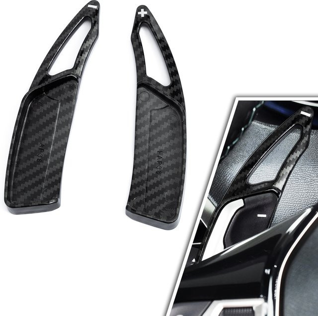 Paddle Shifter Verlängerung Lenkrad Zierleisten Zubehör für Peugeot 2008 3008 5008 GT 508 in Schwarz - Bild 1