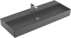 Villeroy & Boch Waschtisch Memento 2.0 aus Keramik in Grau, Rechteckig, Breite: 120 cm, Tiefe: 47 cm, ohne Überlauf - Bild 1