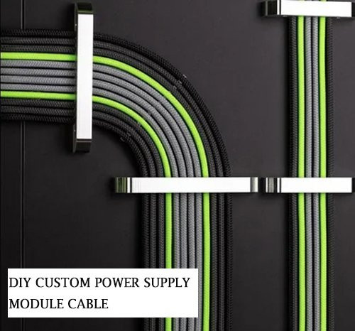 DIY Netzteil Kabel-Kit für Desktop-Computer mit 24-poligem Motherboard-Stecker, 2 x 8-Pin GPU und 2 x 8-Pin CPU Modul-Set - Bild 1