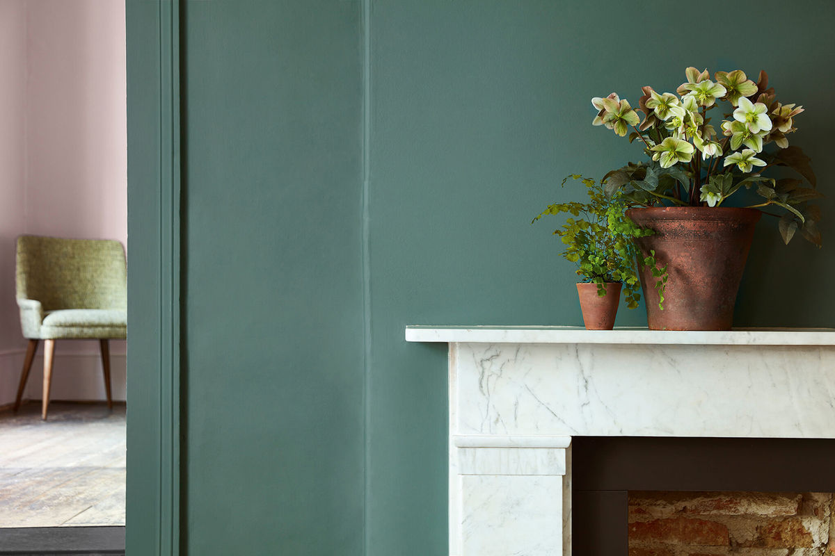 Little Greene Intelligent Matt Emulsion Wandfarbe Aquamarine Mid 284 Blau Grün 1 l - Bild 3