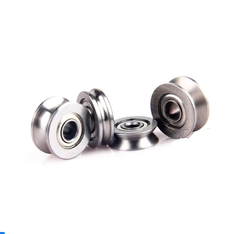 10 Stück WHOOPEE Rillenkugellager aus Carbonstahl für Walking Führungsschienen, Maße: 3 x 12 x 4 mm - Bild 1