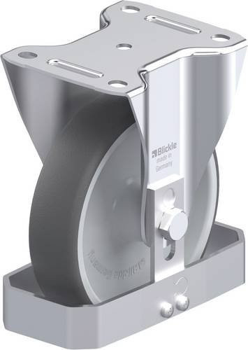 Blickle B-PATH 160G-FS Stahlblech-Bockrolle in Silber, Rad-Durchmesser: 160 mm, Tragfähigkeit: 400 kg - Bild 1