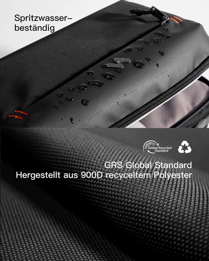 Inateck Multifunktionaler Elektronik Organizer Kabeltasche ABM34, Spritzwassergeschützt, Schwarz - Bild 6