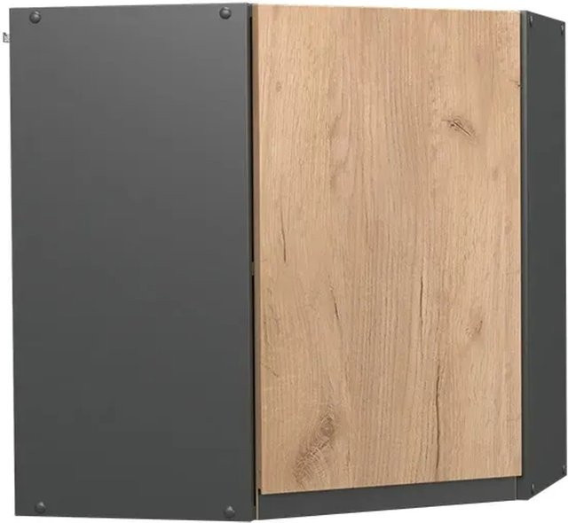 Vicco Eckhängeschrank R-Line J-Shape Küchenschrank in Anthrazit und Eiche mit 57 cm Breite - Bild 2