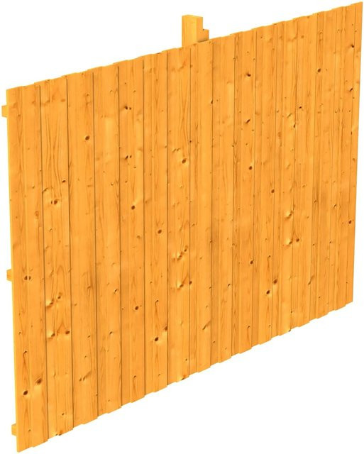 Skan Holz Rückwand Deckelschalung aus Fichte in Eiche hell, B/H: 341 x 220 cm - Bild 1