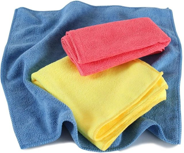 6er Set Tectake Mikrofasertücher in Bunt, superweich und saugfähig, B/B/H: 35 x 35 x 0,5 cm - Bild 1