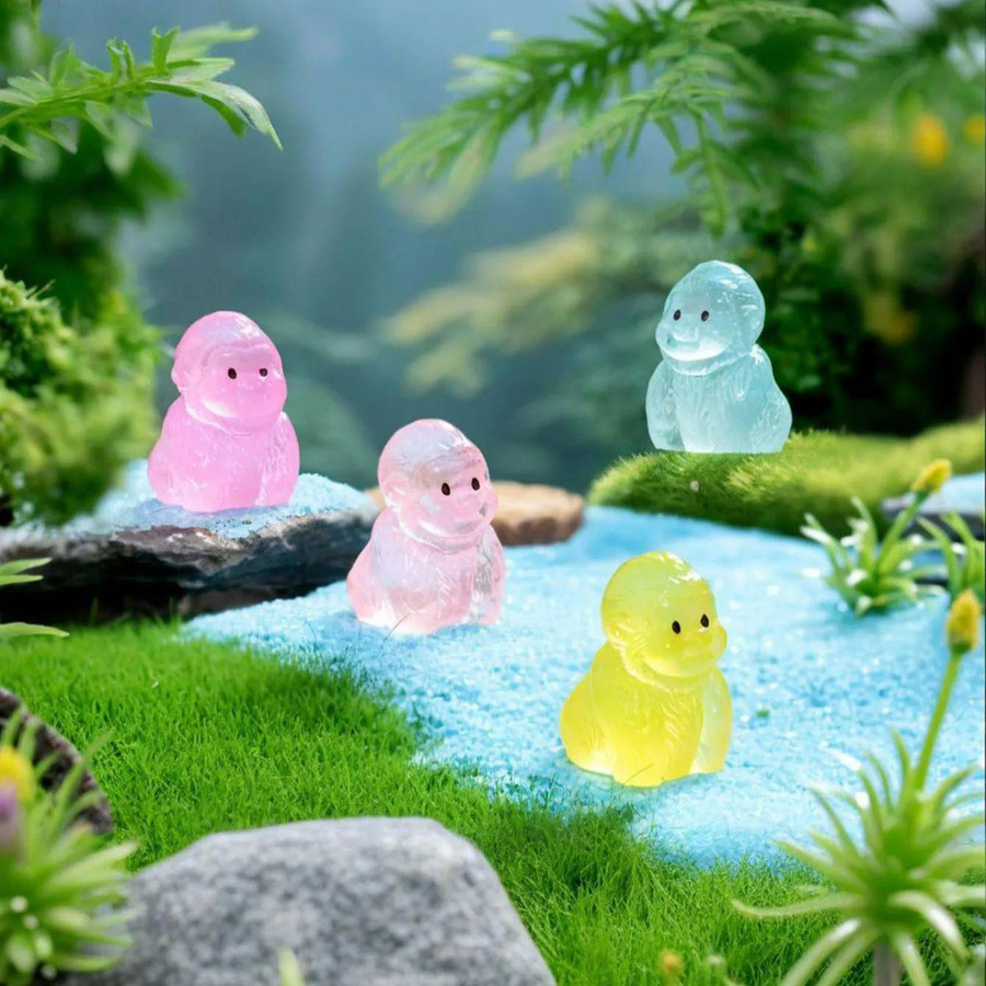 Yiran toy Mini-Gorillas Schimpansen Affen Tierfiguren 10-teiliges Set - Bild 4