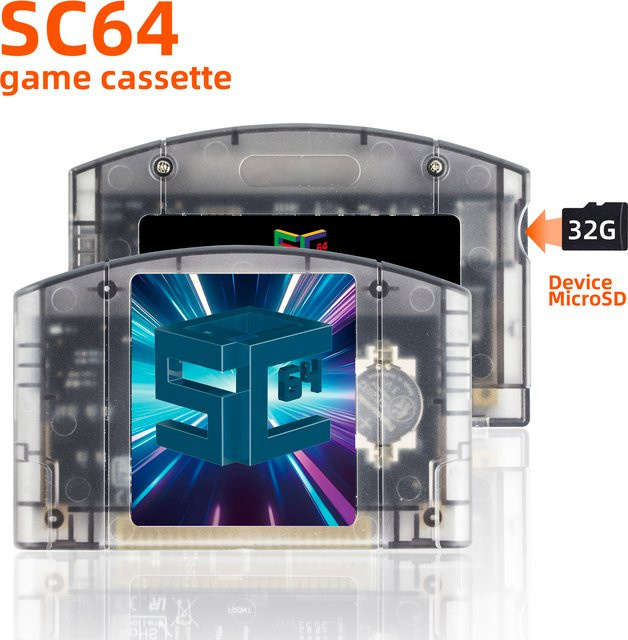 SC64 Summer 5000-in-1 Spielmodul für Nintendo 64 mit 32GB Speicherkarte und 64DD Kompatibilität - Bild 1