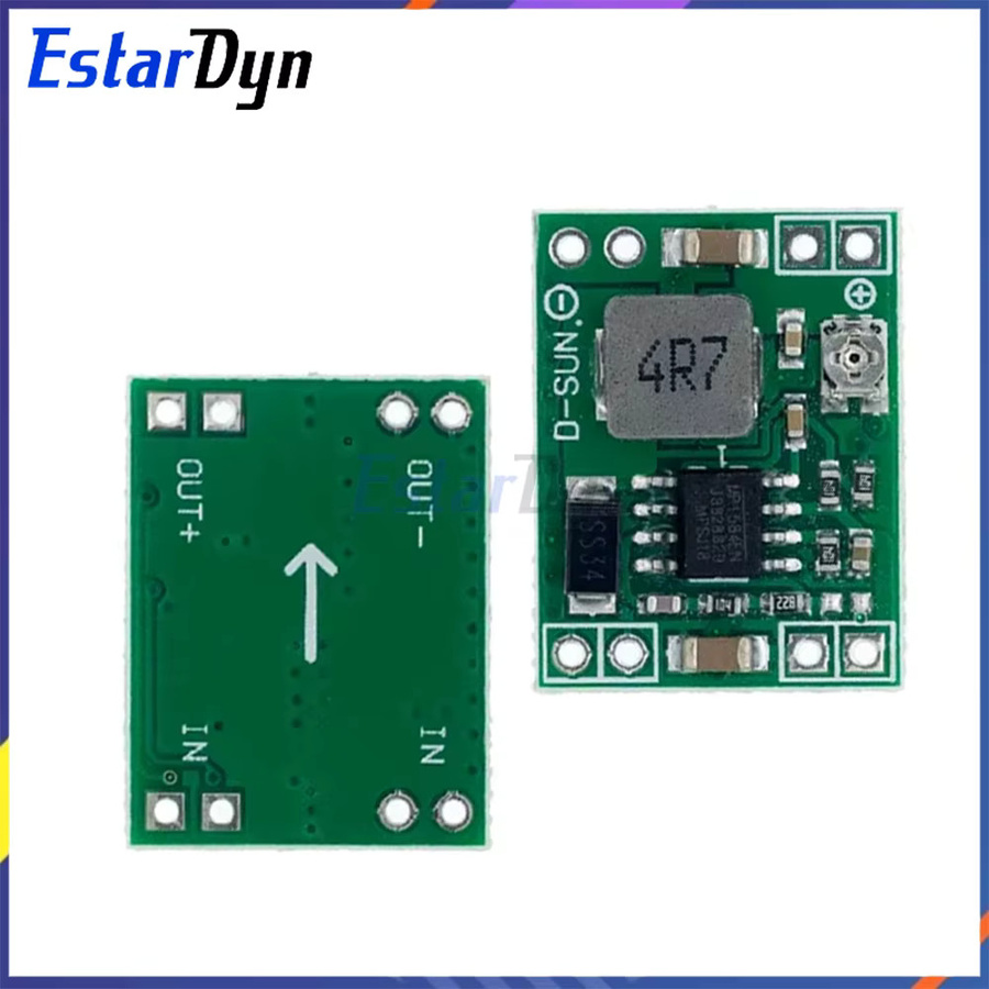 5er Set Estardyn MP1584EN DC-DC Buck Converter Modul, 3A Einstellbarer Step Down Spannungsregler in Grün - Bild 2