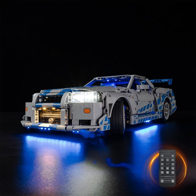 LEGO Technic LED-Lichtset, passend für 2 Fast & Furious Nissan Skyline GT-R R34 Auto 42210 - Bild 1