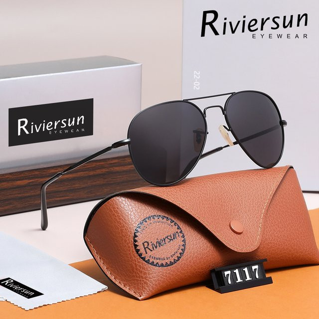 RIVIERSUN Sonnenbrille Aviator, Vollrand, Metall, black, Unisex - Bild 1