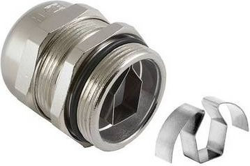Jacob K151-1050-00 Kabelverschraubung aus Messing in Silber, 5er-Pack - Bild 1