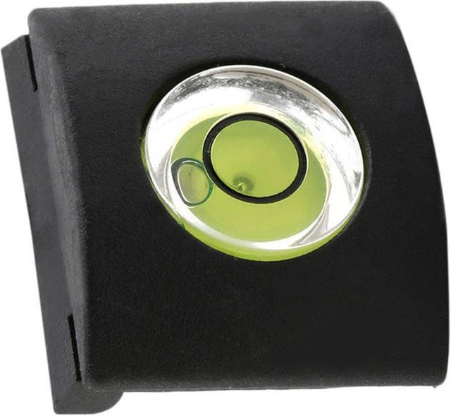 CUJMH Universal Spirit Level Hot Shoe Cover mit Wasserwaage in Schwarz für Canon Nikon Olympus Pentax DSLR und SLR Kameras - Bild 1
