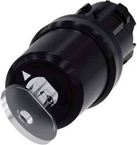 Siemens Schlüsselschalter 3SU1000-5HF11-0AA0 Schwarz IP69K aus Kunststoff - Bild 1