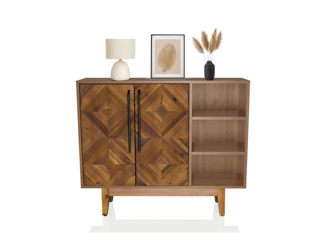 hjh LIVING Kommode SANTJAGO WOOD L aus Fichte in Braun im Mid-Century Design - Bild 4
