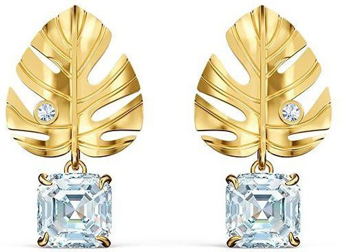 Swarovski Ohrringe, Gold, Kristall, Damen, beige - Bild 1