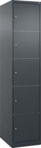 C+P Schließfachschrank Classic PLUS mit 1 Abteil in Anthrazitgrau, H x B x T: 185 x 40 x 50 cm - Bild 1