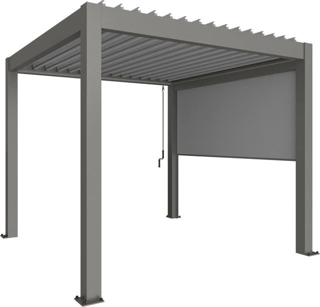 Biohort Pergola-Sonnenrollo Manuell Quarzgrau-Metallic B/H/T: 235 x 272 x 10 cm - Bild 1